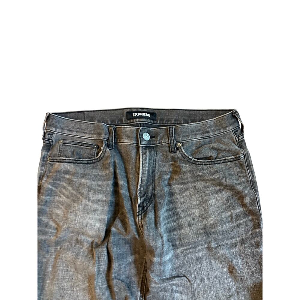 Express Men’s 34x34 Slim Straight 4-Way Stretch Jeans EUC - Picture 4 of 4